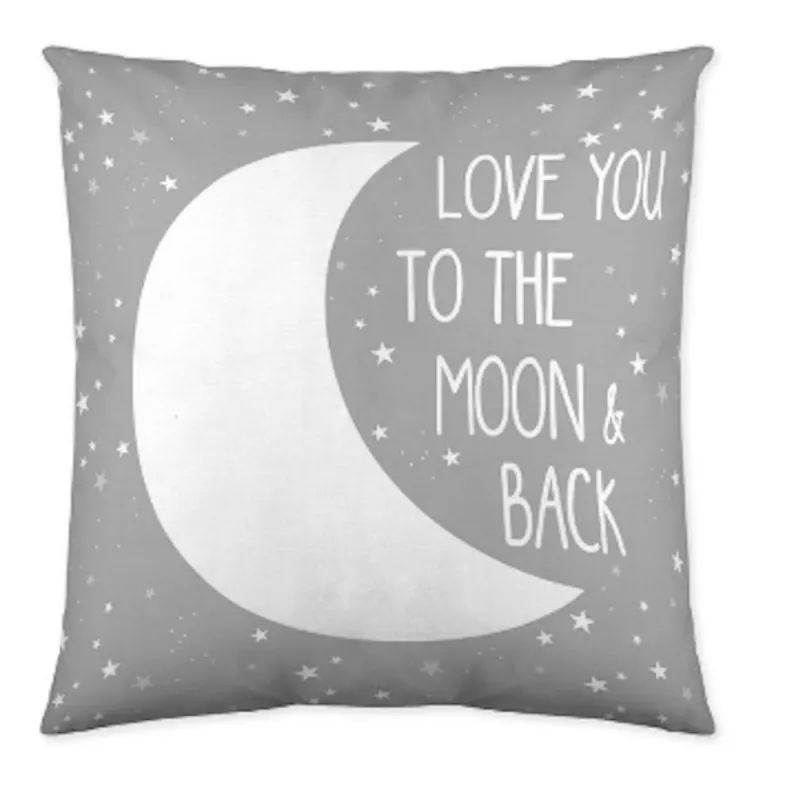 COTTON ARTEAN - Funda nórdica infantil / juvenil MOON GREY