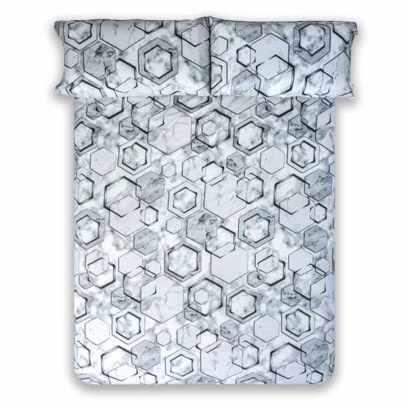 funda nordica gris marmol aerea