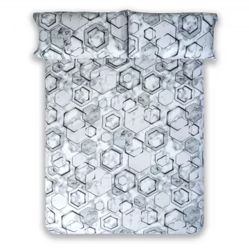 juego de sabanas marmol gris 2