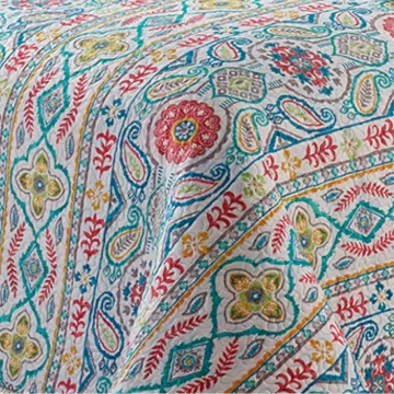 colcha bouti coral pop multicolor 2