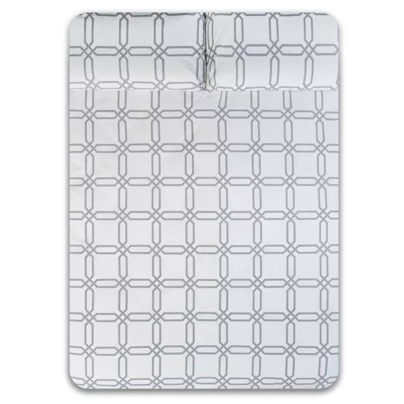 funda algodon 200 hilos color gris tranquility