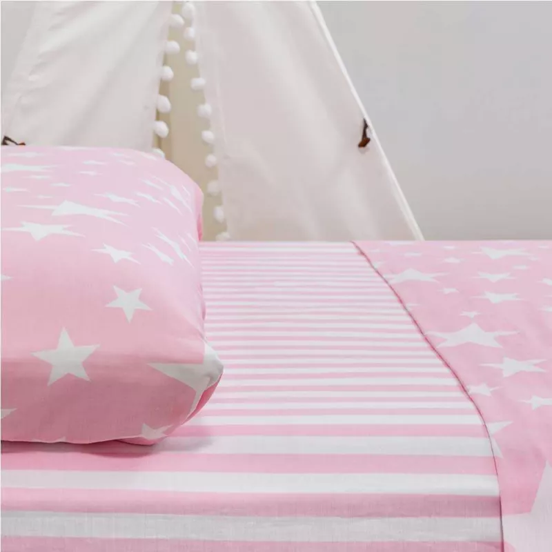 juego de sabanas givette rosa infantil