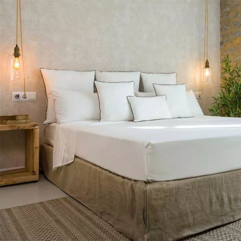 juego sabana blanco algodon organico