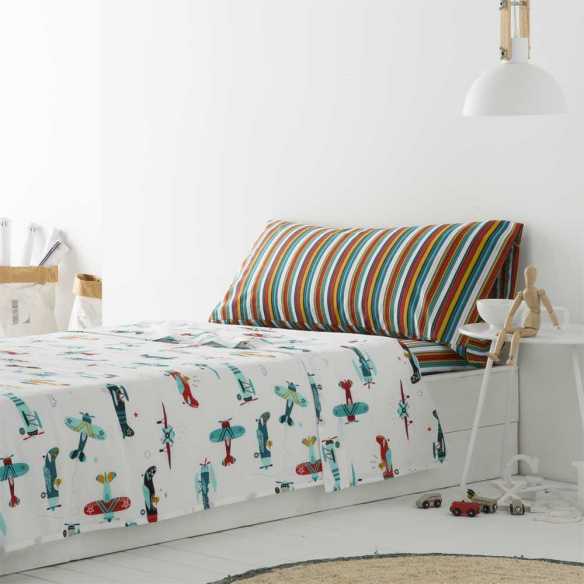 sabana infantil multicolor