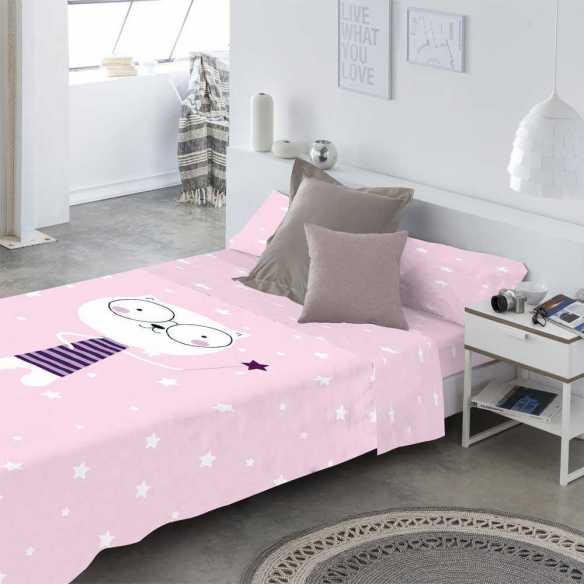 juego de sabanas infantil rosa