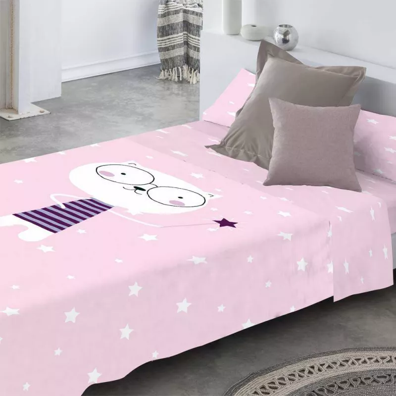 juego de cama infantil rosa