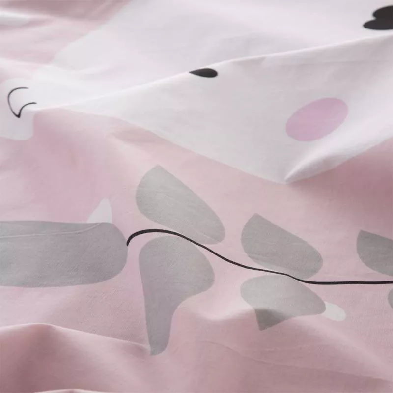 detalle funda nordica rosa