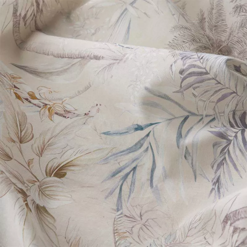 funda para edredón beige de algodón 144 hilos