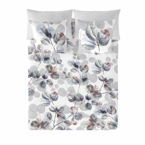 funda de edredón gris percal algodón 180 hilos