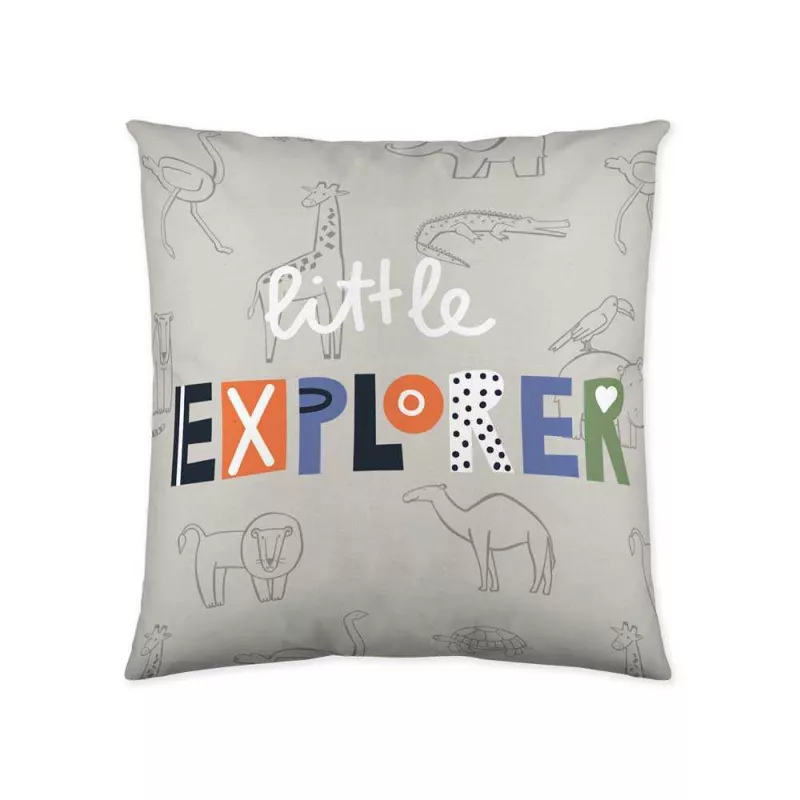 funda cojín infantil juvenil percal algodón 180 hilos multicolor