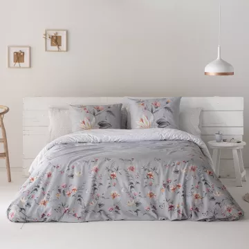 funda nórdica algodón gris 180 hilos 2