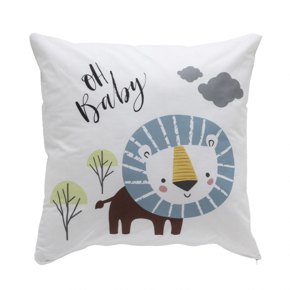 funda cojín infantil percal algodón 180 hilos