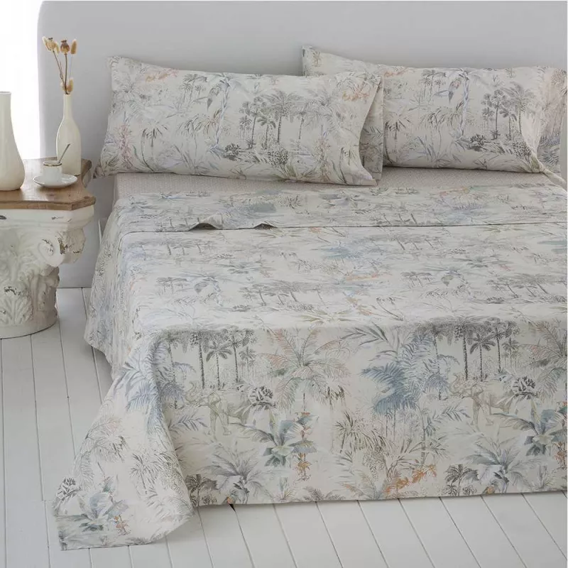 juego de cama percal algodón 200 hilos