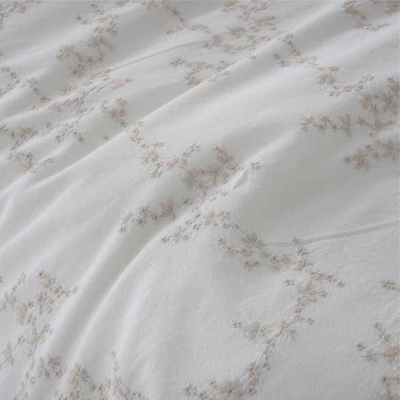 funda nórdica bordada percal algodón 200 hilos