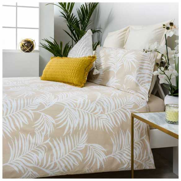 funda nórdica algodón orgánico beige