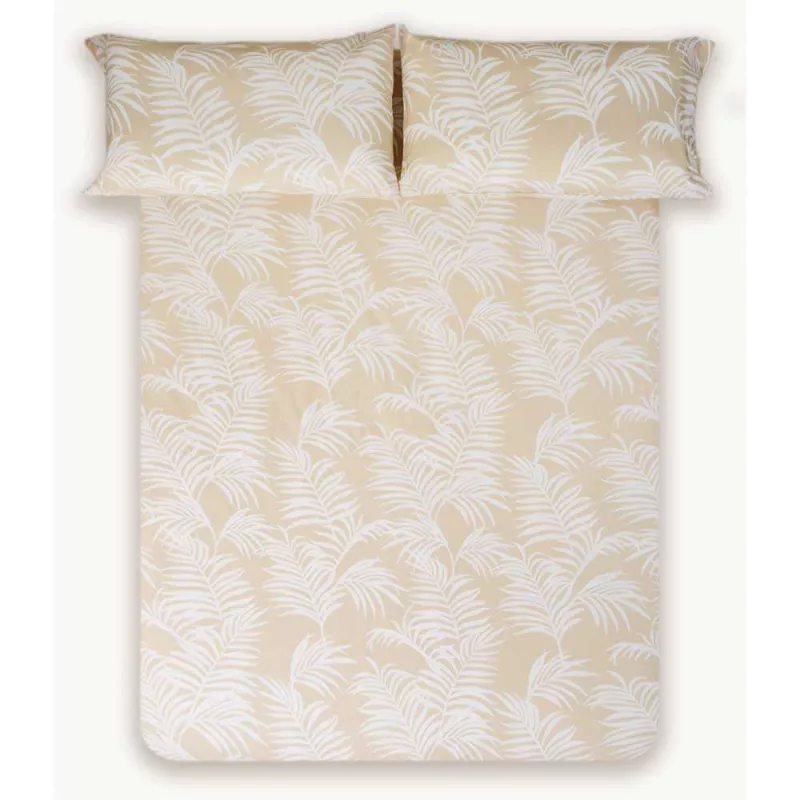 funda nórdica beige cierre con botones