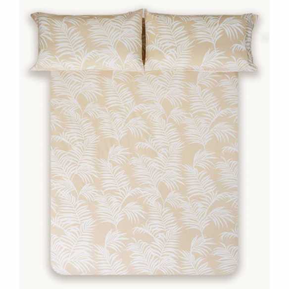 funda nórdica beige cierre con botones