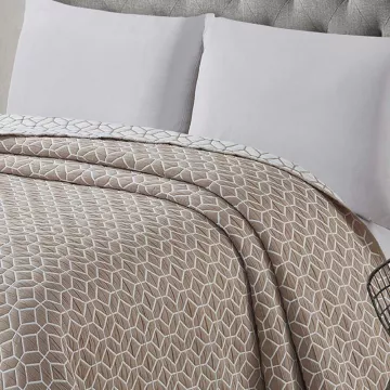 colcha bouti entretiempo reversible beige 2