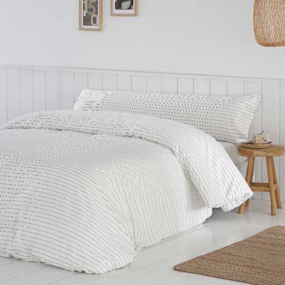 funda nórdica percal algodón 200 hilos beige