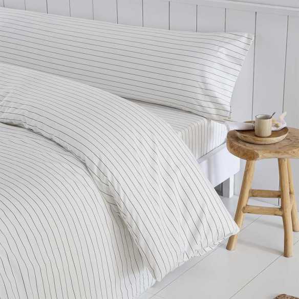 funda de edredón percal algodón 200 hilos beige