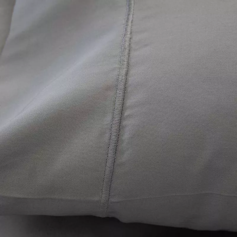 funda de edredón nórdico gris satén algodón egipcio 300 hilos