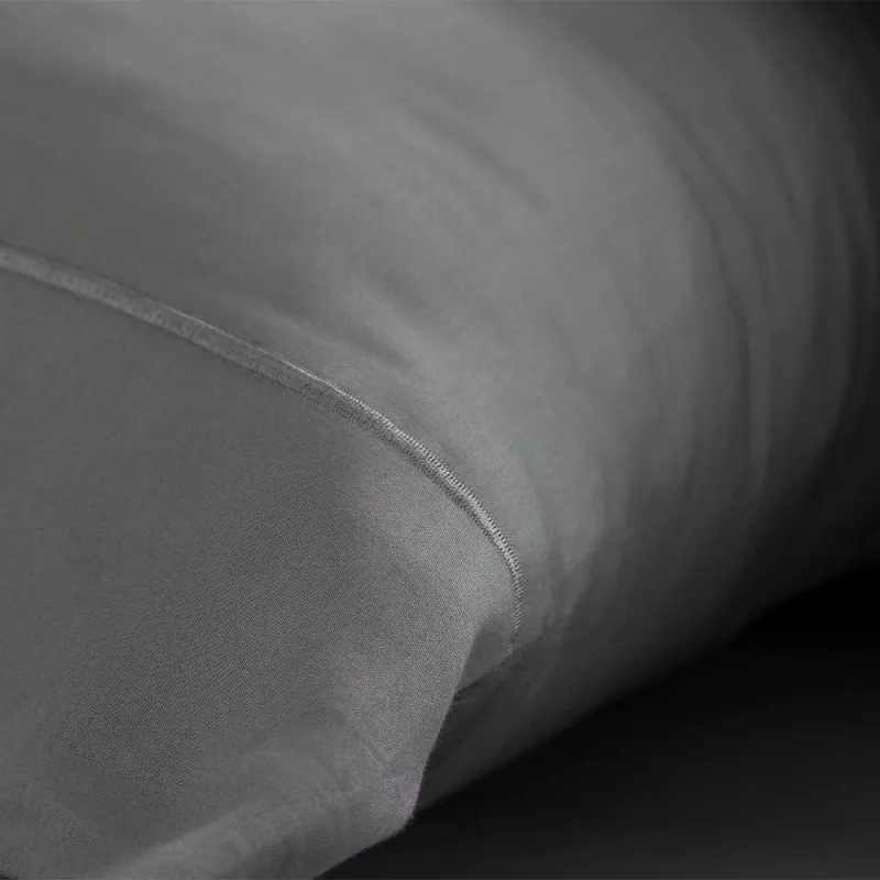 juego de sábanas satén algodón egipcio 300 hilos gris calidad extra