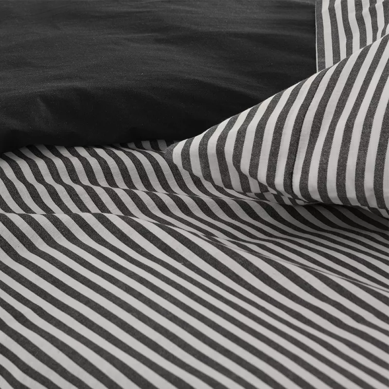 funda para edredón nórdico azul a rayas