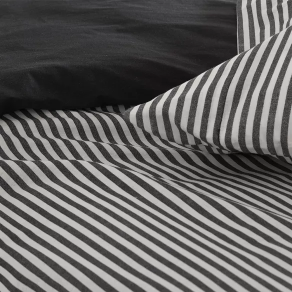 funda para edredón nórdico azul a rayas