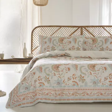 funda nórdica algodón beige multicolor 2