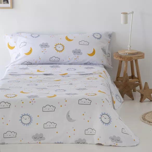 juego de cama infantil algodón poliéster multicolor