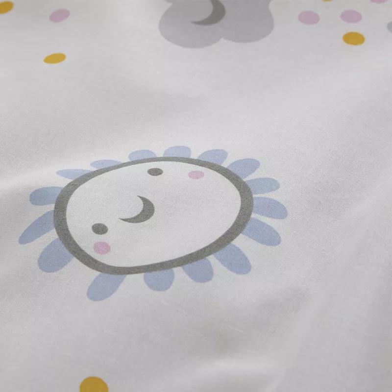 saco nórdico infantil sin relleno nórdico poliéster algodón multicolor cierre con cremallera detalle