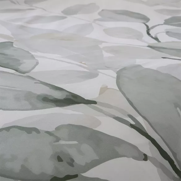 funda edredón nórdico algodón verde y blanco cierre con botones