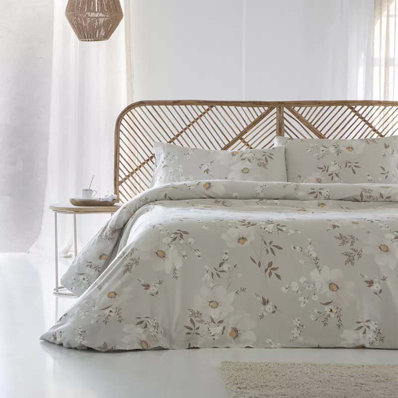 Funda edredón nórdico algodón egipcio multicolor flores