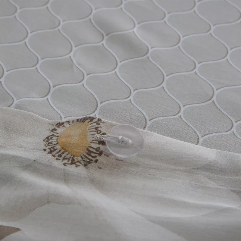 Funda edredón nórdico algodón egipcio 200 hilos multicolor flores cierre con botones reversible