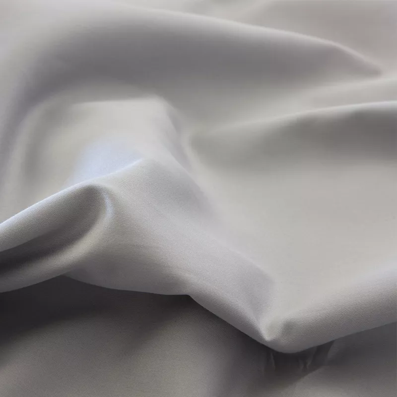 funda nórdica satén algodón 400 hilos gris con sabana bajera ajustable