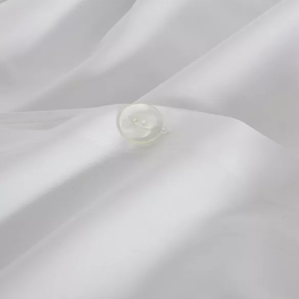 funda nórdica blanca cierre con botones
