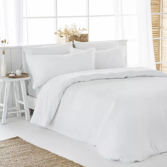 funda nórdica nido de abeja poliéster algodón gris