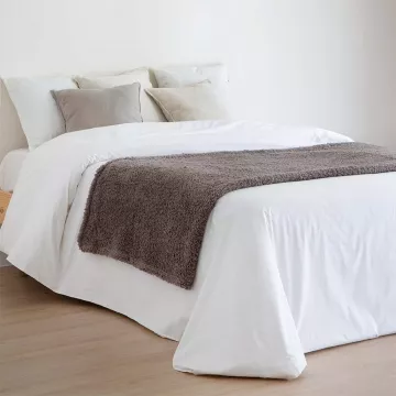 manta plaid gris para cama sofá multiusos 2