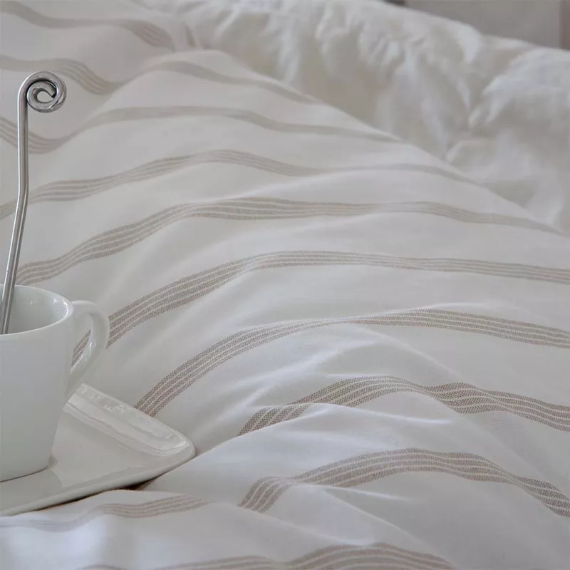 funda nórdica relleno edredón percal algodón 200 hilos beige