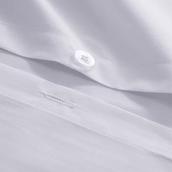 funda edredón nórdico cierre con botones liso blanca