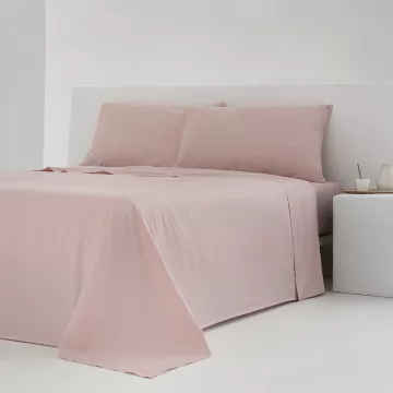 juego de sábanas nude liso percal algodón 200 hilos