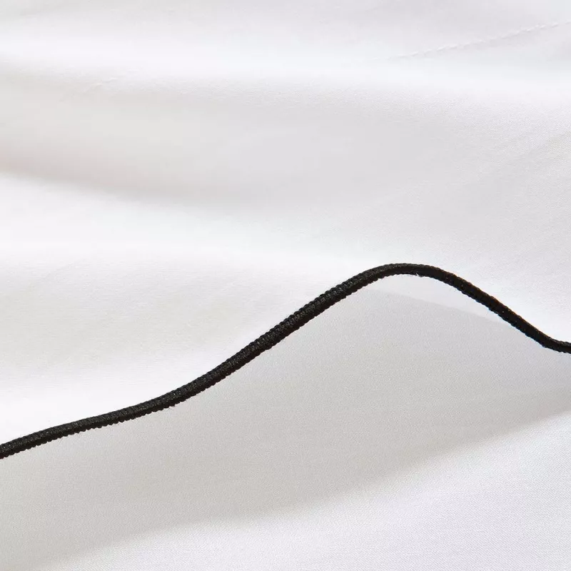 funda edredón nórdico filo blanco satén 300 hilos
