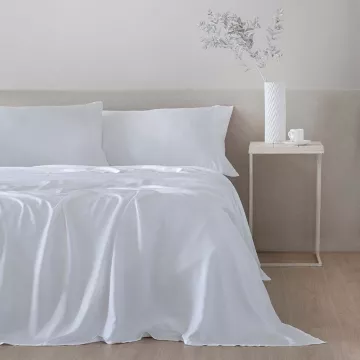juego de sábanas bambu blanco 300 hilos 2