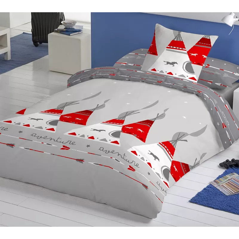 funda de edredon infantil gris