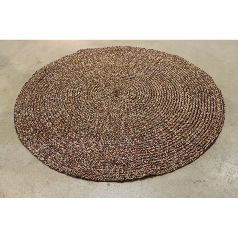 alfombra salon redonda beige